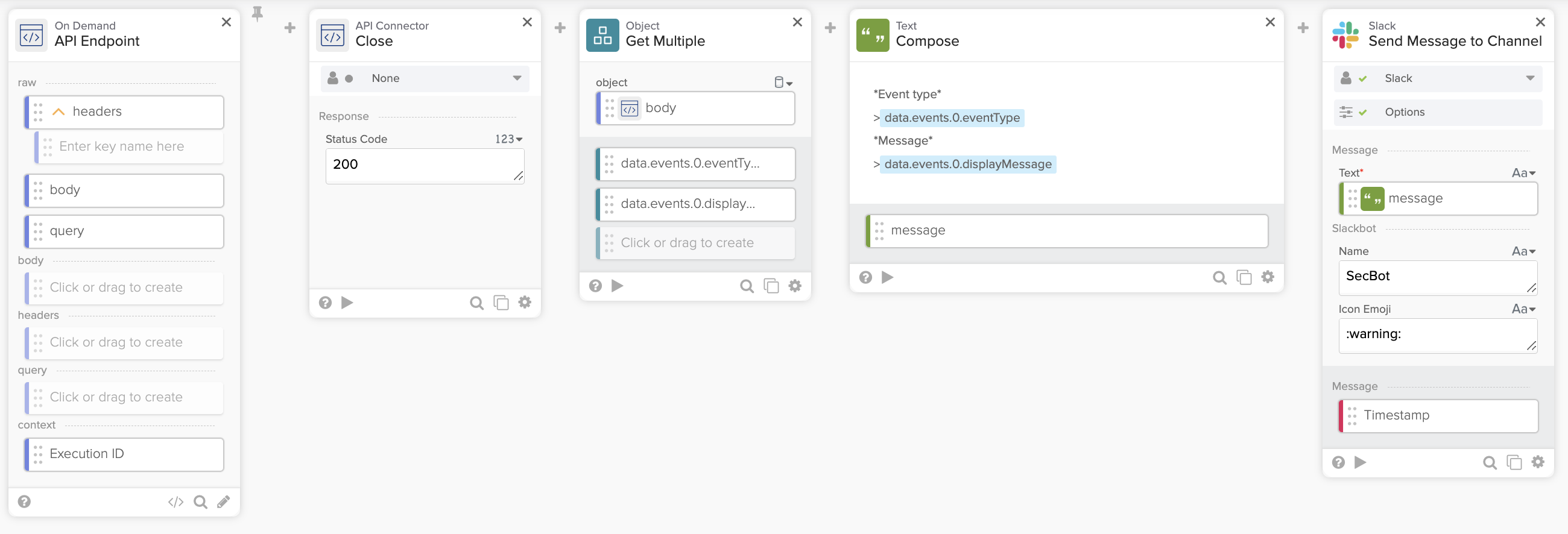 Trigger a flow with API endpoint