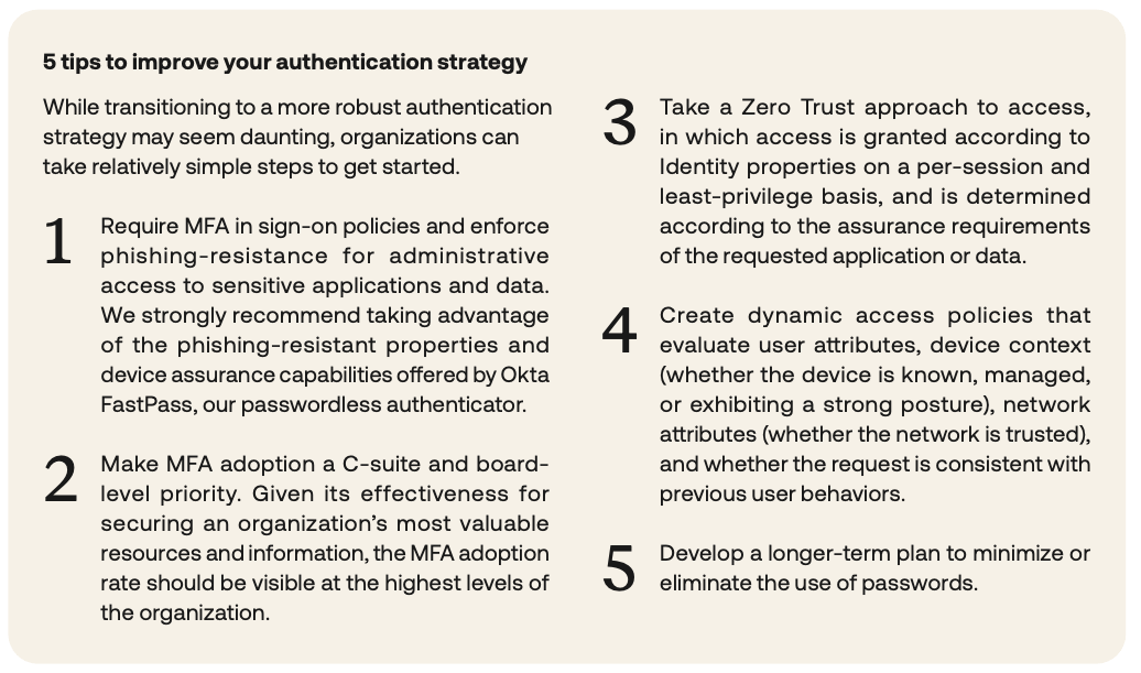 5 Tips to improve your authentication strategy